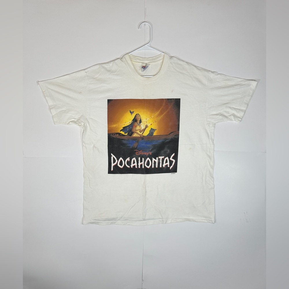 Vintage 90s Walt Disney Pocahontas Promo Single Stitch T-Shirt Size XL USA 1990s